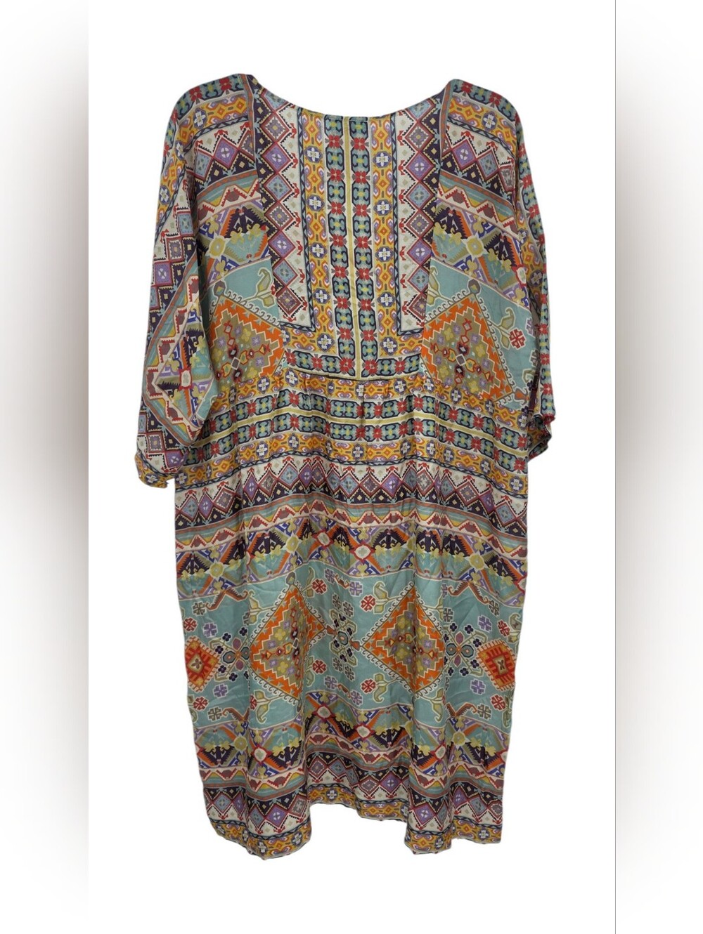 Johnny Was Silk Dress Medium - Picture 4 of 4
